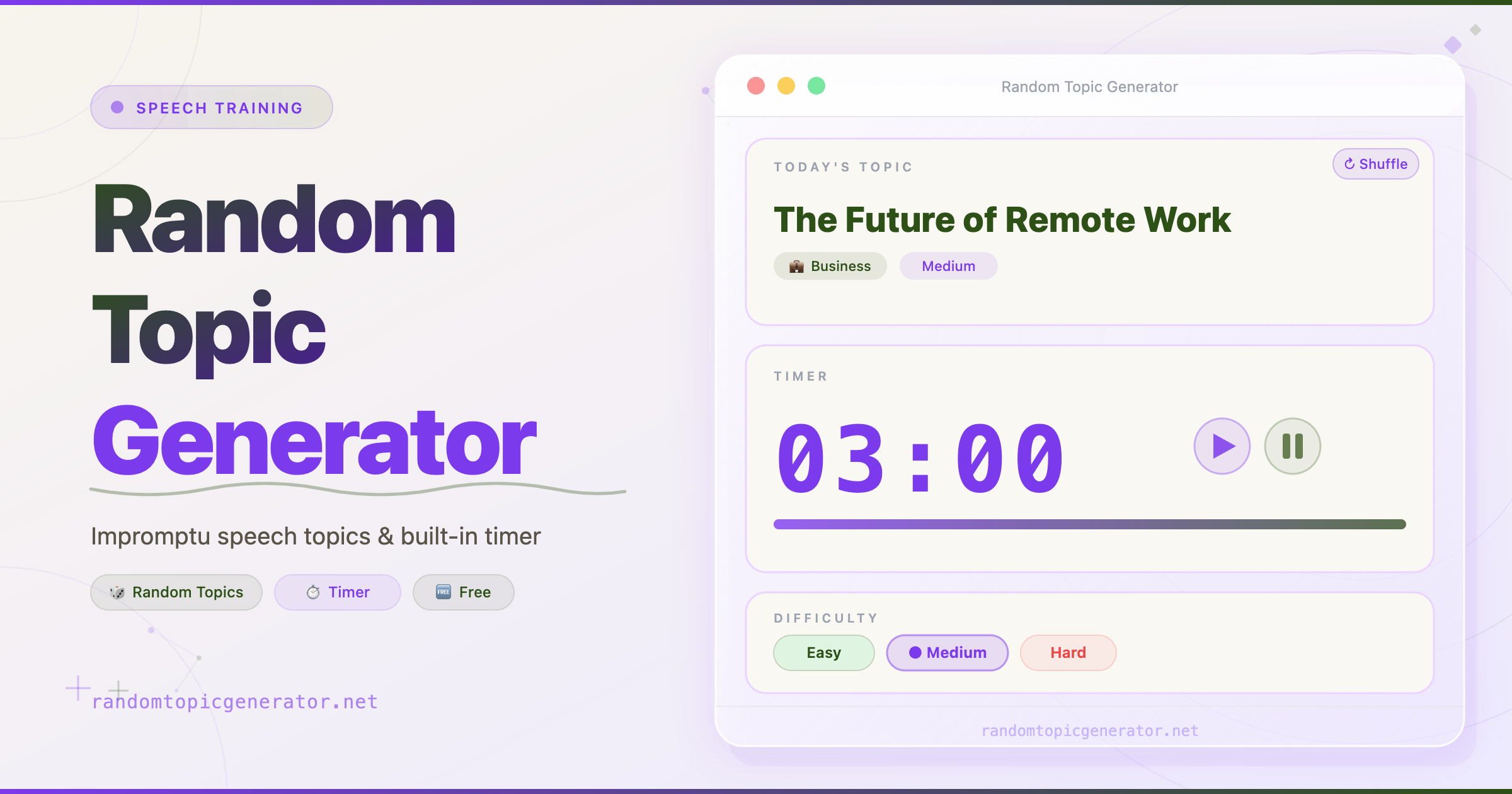 Random Topic Generator - Product Image